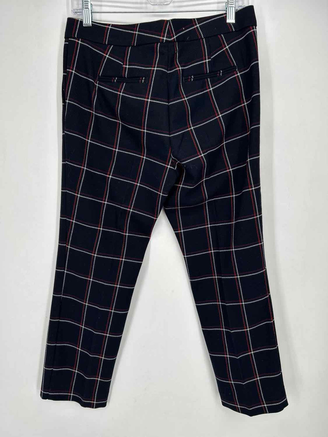 Ann Taylor Size 6 Navy Plaid Pants