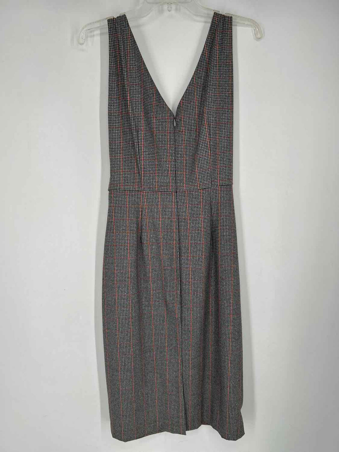 Antonio Melani Size 10 Gray Plaid Sleeveless Dress