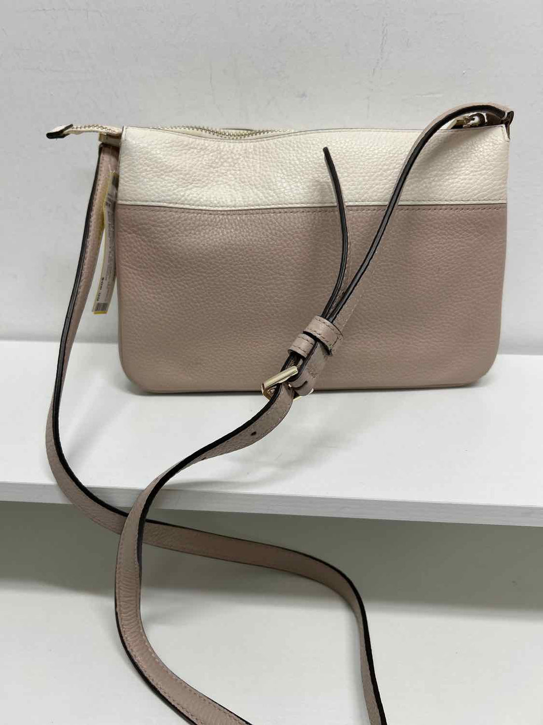 Kate Spade Blush & White Leather Pre Owned Crossbody