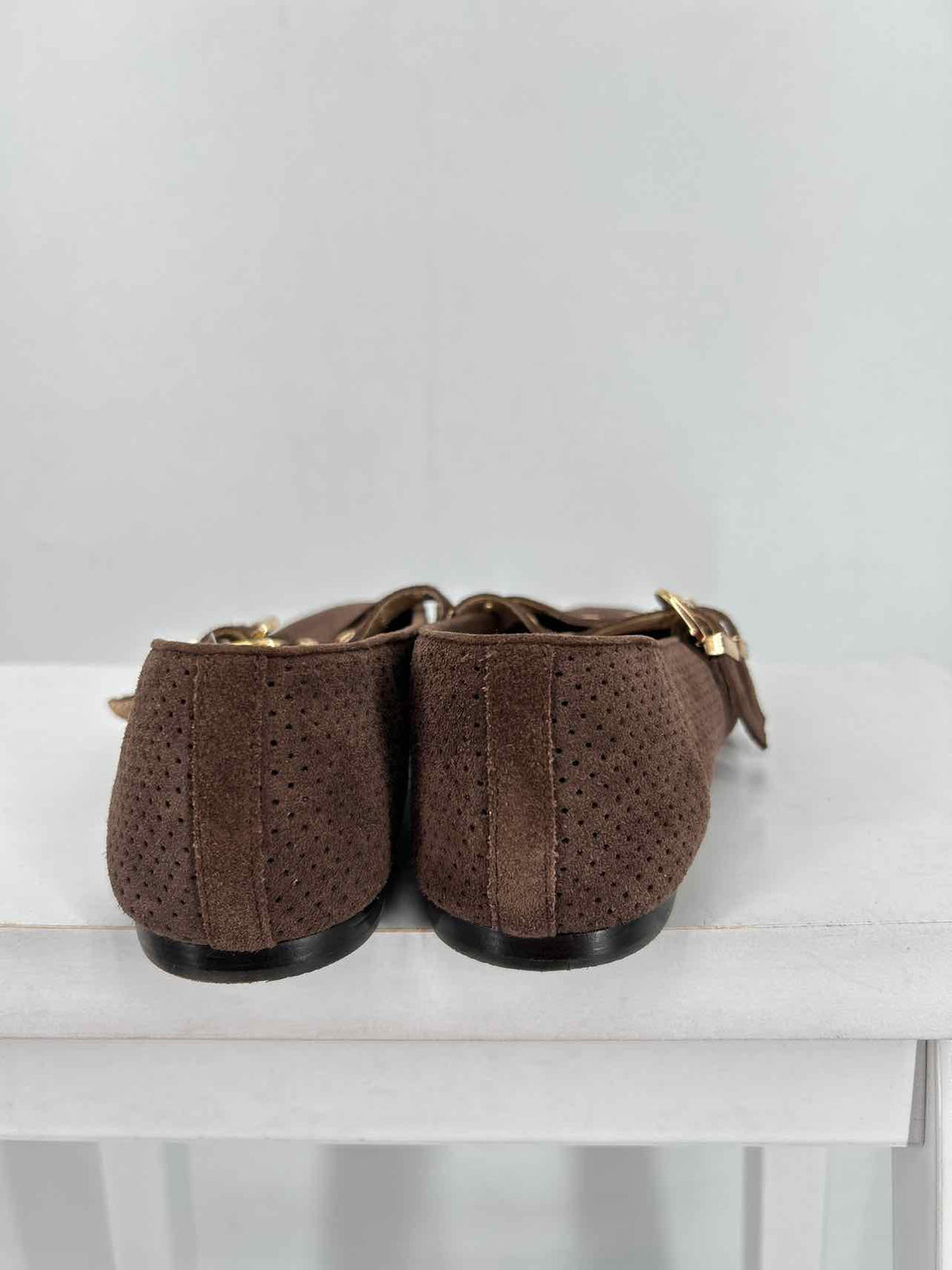 Dolce Vita Women Size 9.5 Dark Brown Perforated Flats