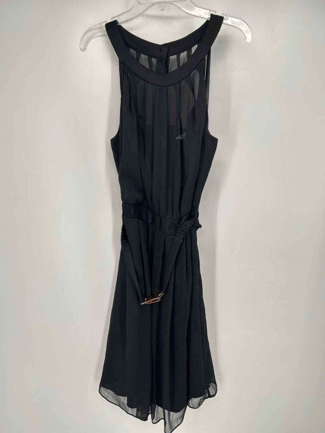 White House Black Market Size 6 Black Sleeveless Dress