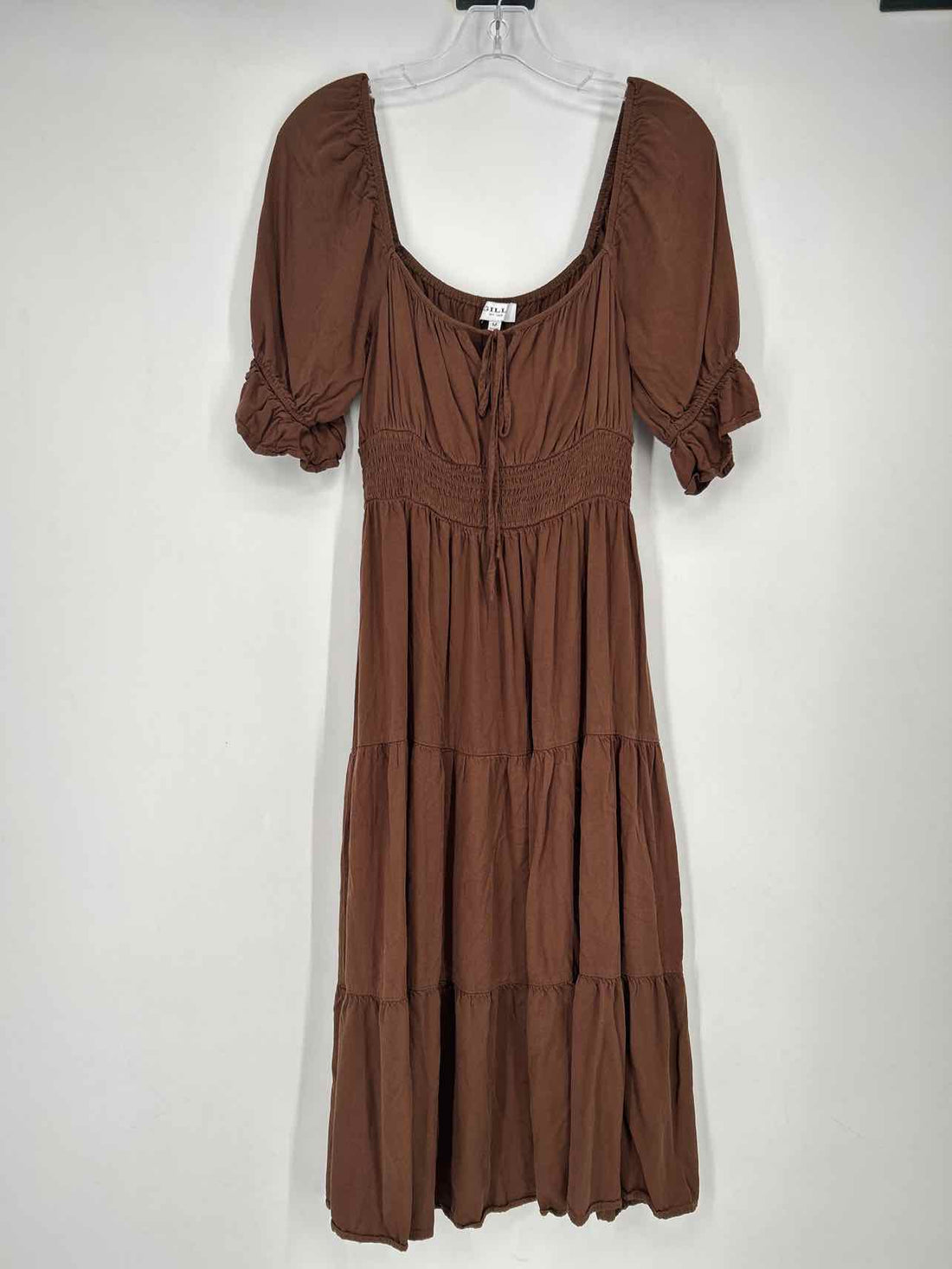 Gilli Size M Brown Short Sleeve Dress