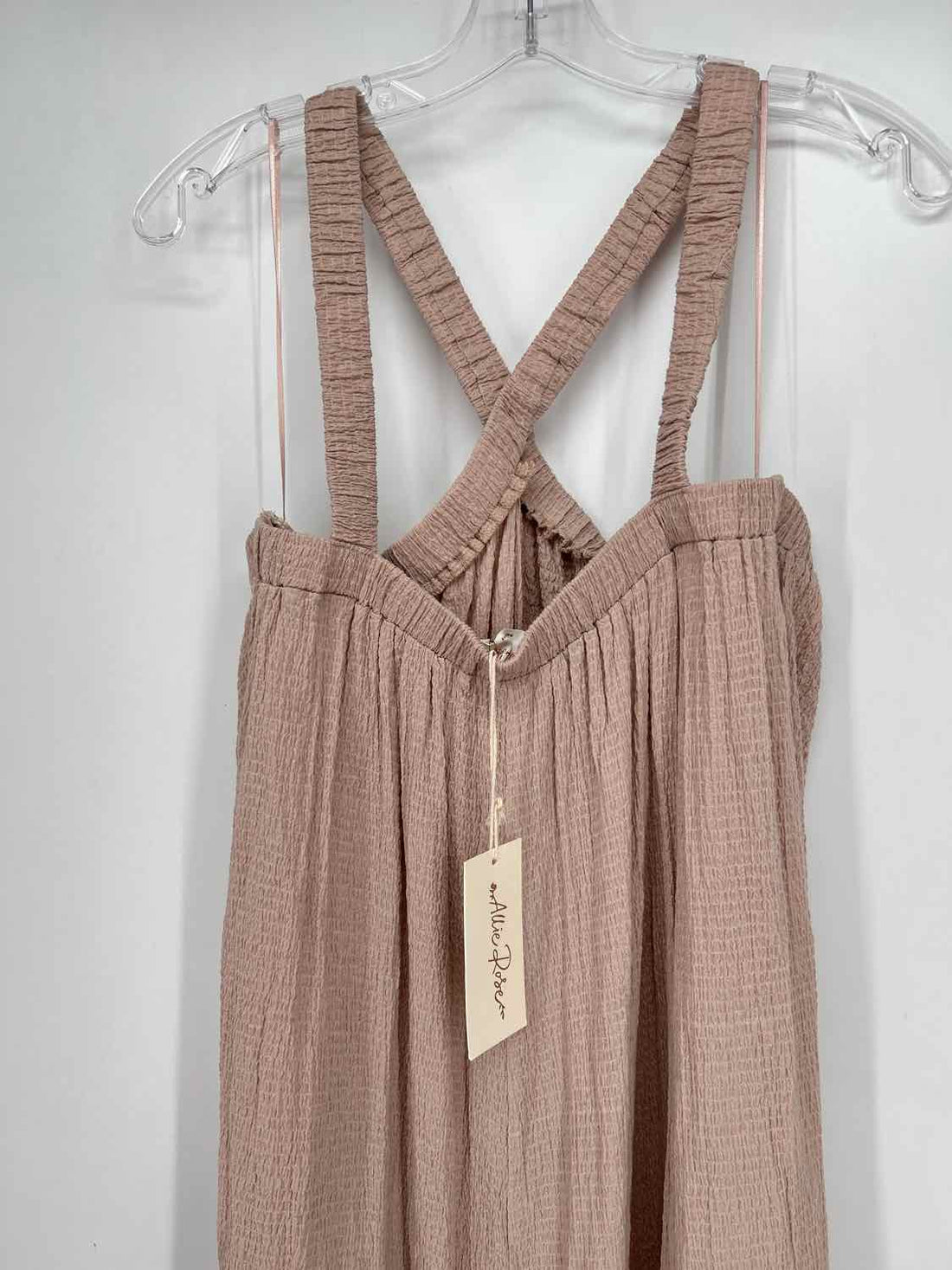 Allie Rose Size L Beige NWT Jumpsuit