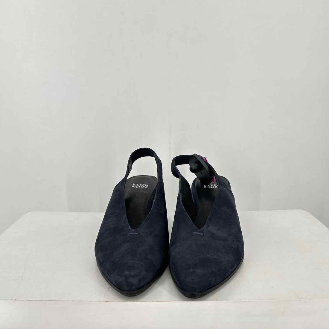 Eileen Fisher Women Size 6.5 Navy Wedges