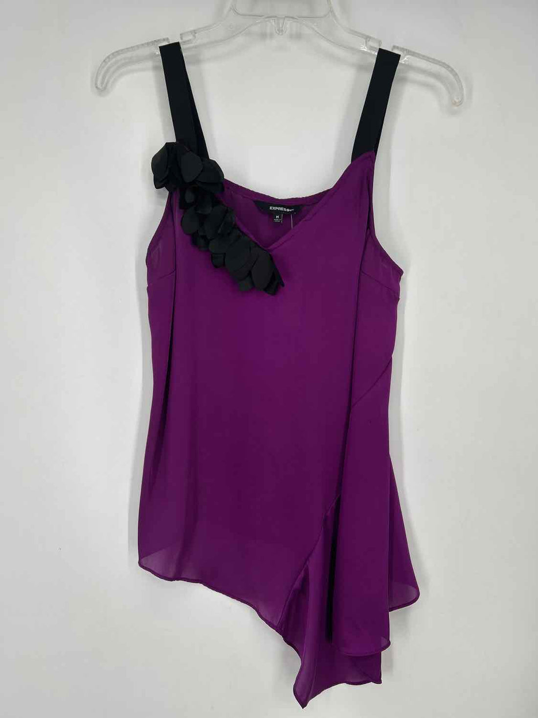 Express Size M Purple & Black Sleeveless