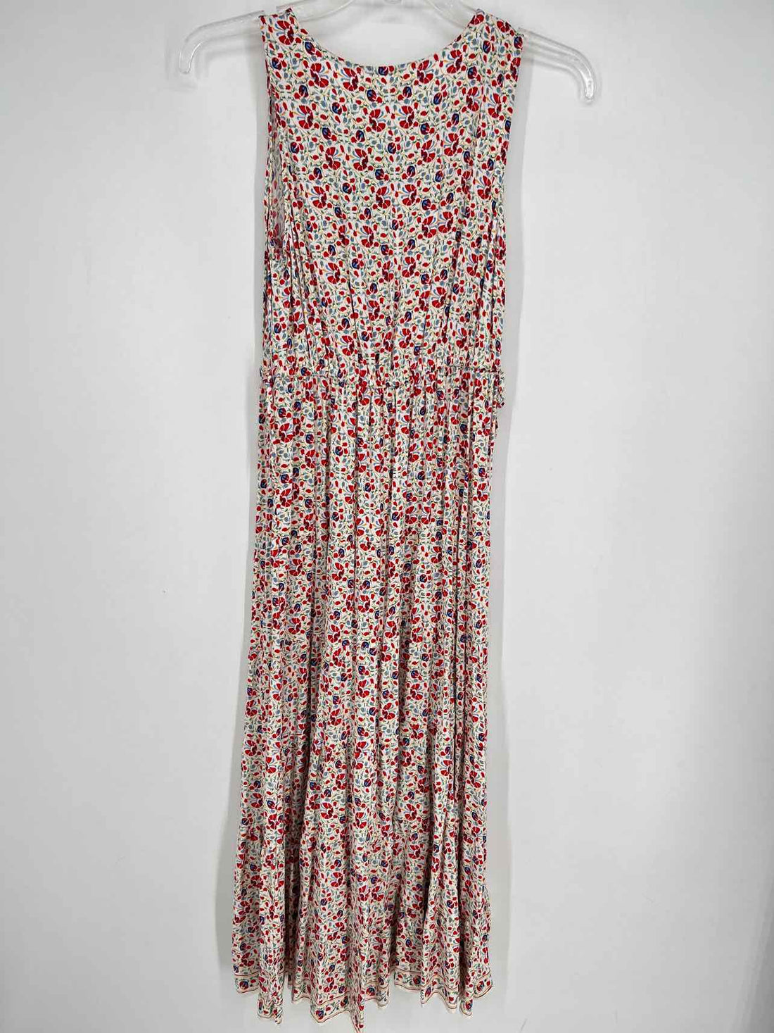 Max Studio Size XS White & Red Print Sleeveless Dress
