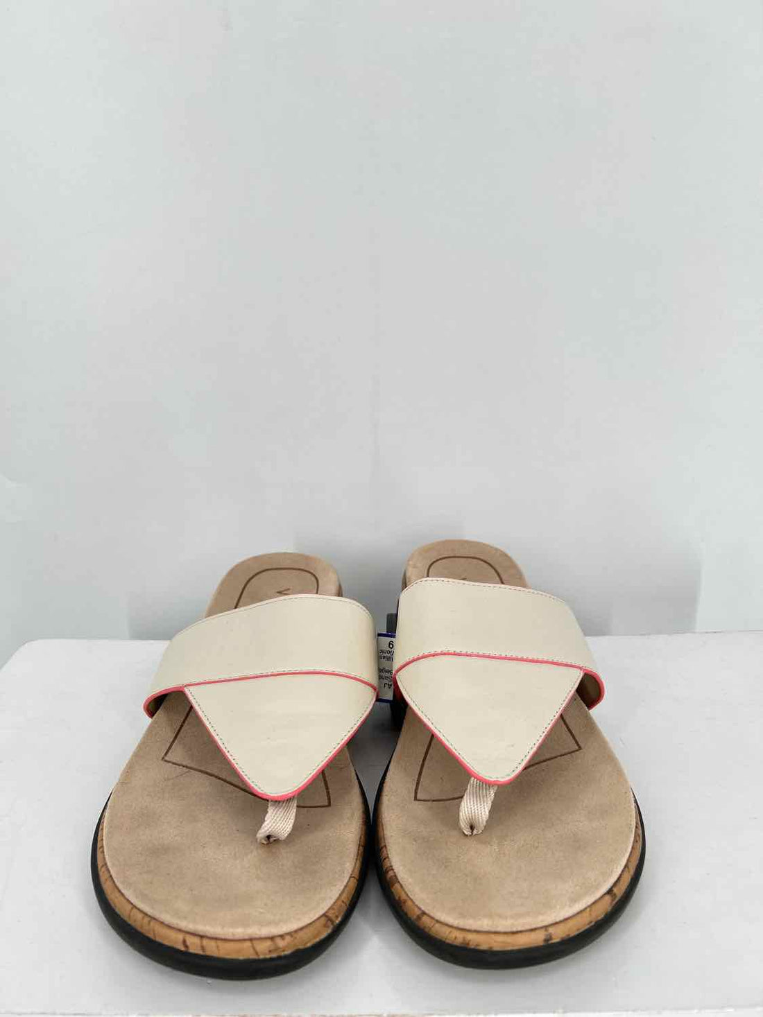 Vionic Jillian Toe Post Women Size 9 Beige Sandals