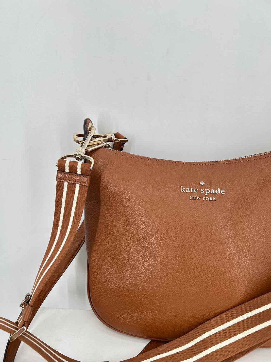 Kate Spade Cognac Leather Pre Owned Crossbody