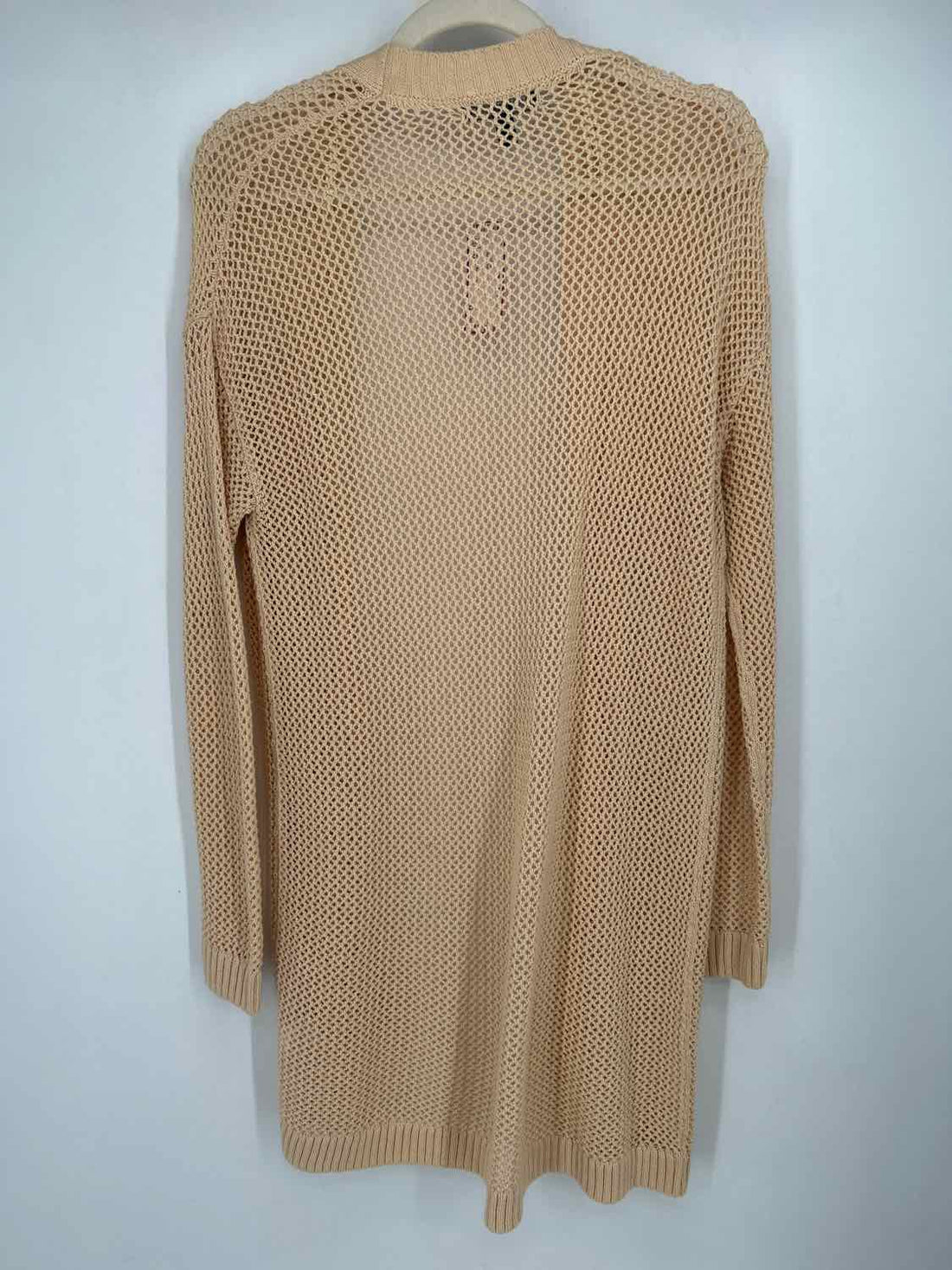 Banana Republic Size MP Butter Yellow Open Knit Cardigan