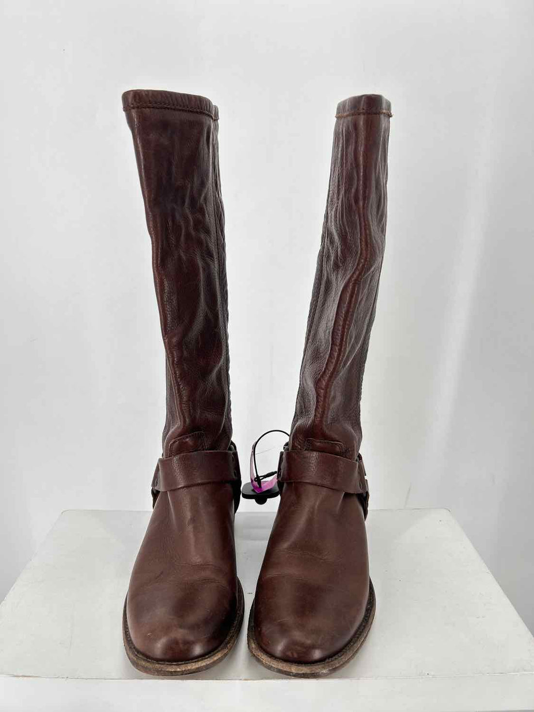 Frye Women Size 8.5 Dark Brown Genuine Leather Knee-High Boot