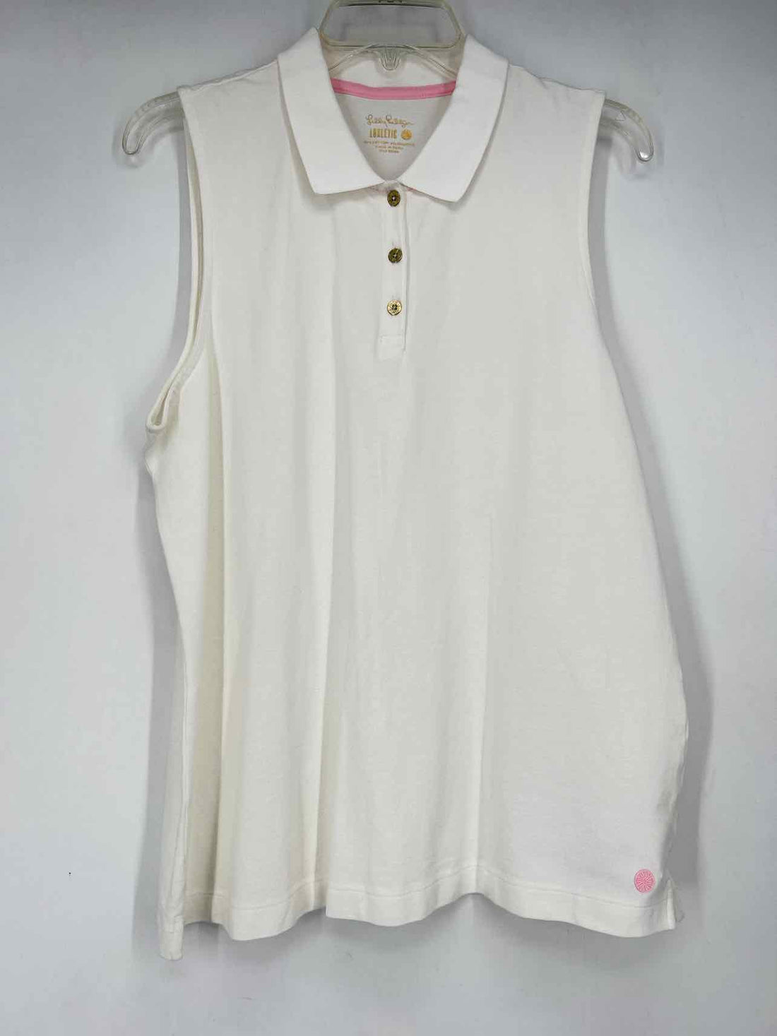 Lilly Pulitzer Luxletic Size XL White Sleeveless Lilly Pulitzer Luxletic Top