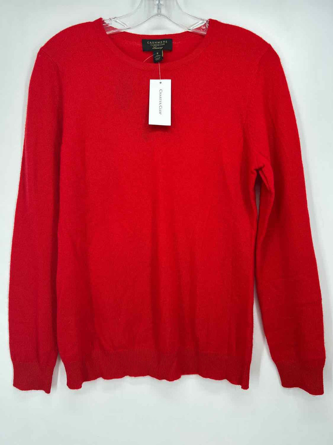 Charter Club Size M Red Cashmere Sweater