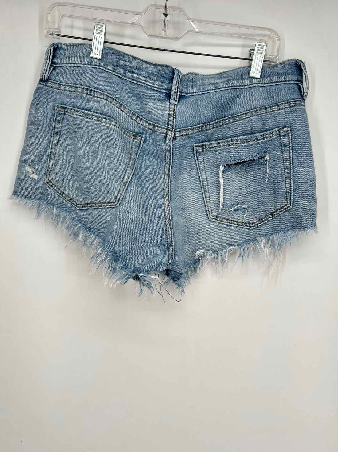 We The Free Size 27 Distressed Denim Shorts