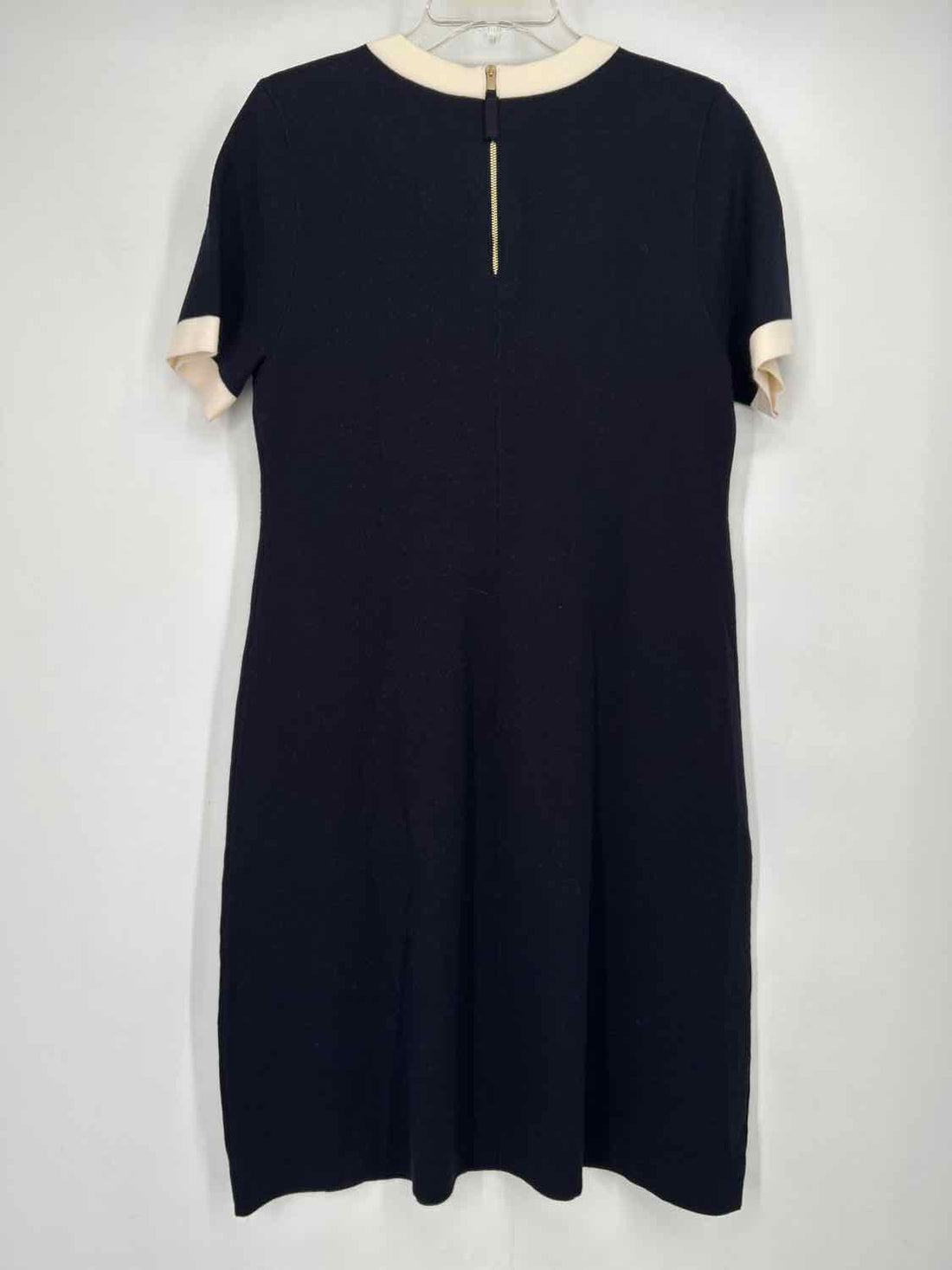 Talbots Size M Navy & White Short Sleeve Dress