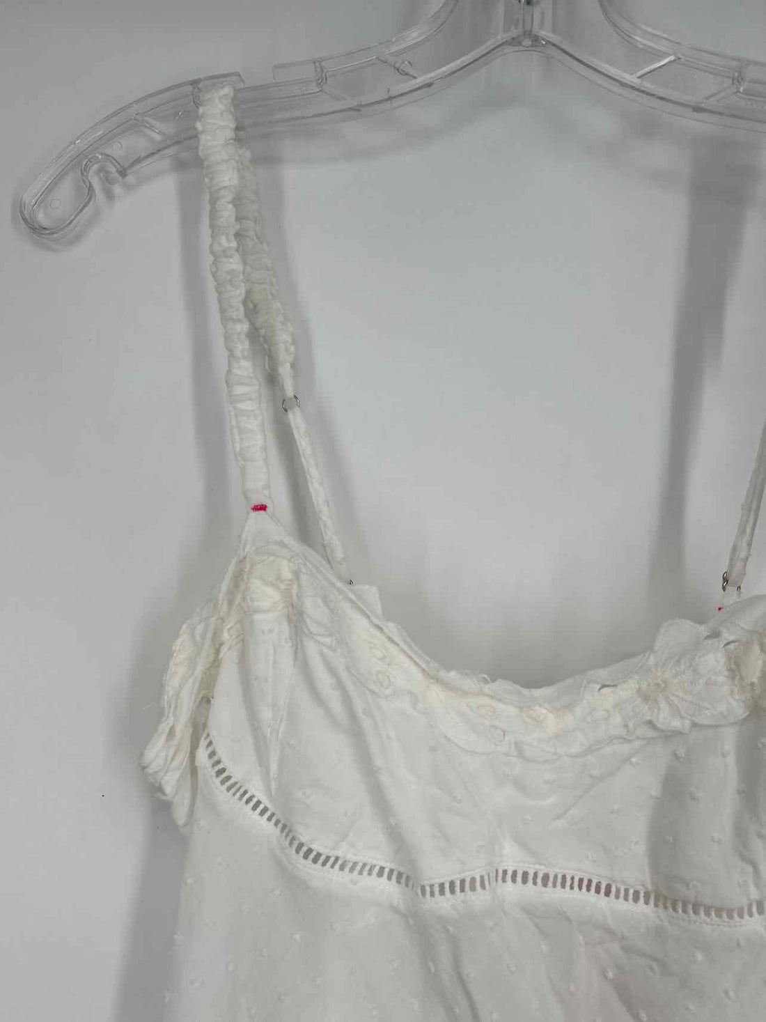Intimately FP Size M White Swiss Dot Sleeveless