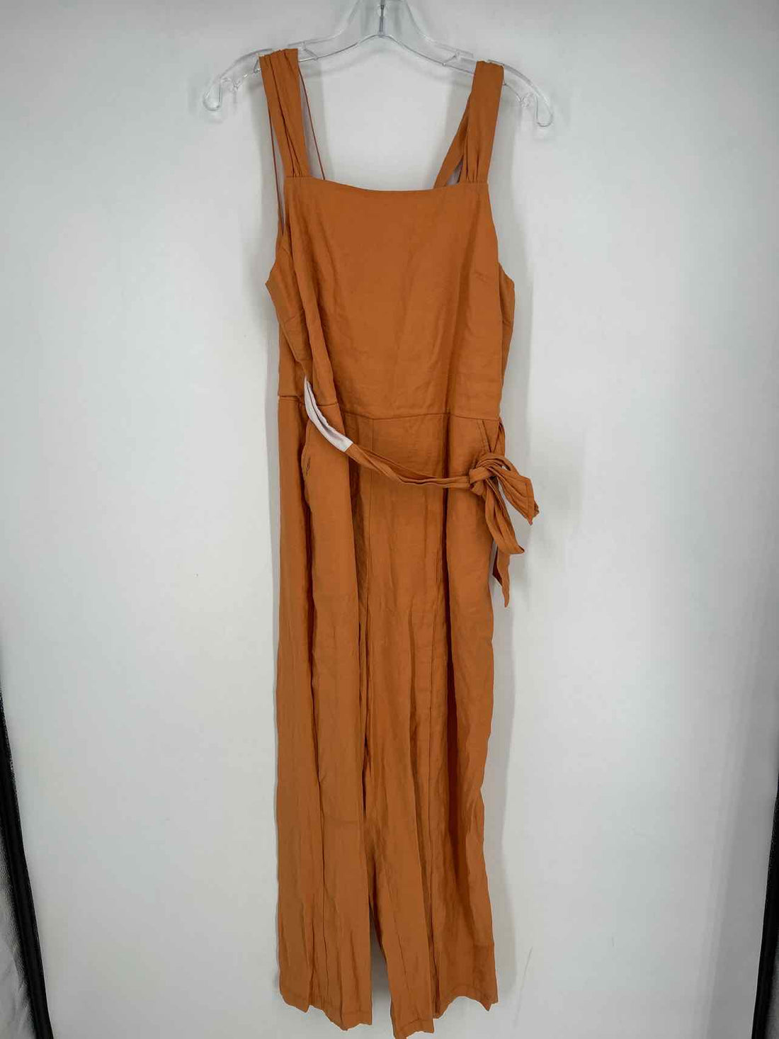 TopShop Size 10 Orange Sleeveless Jumpsuit