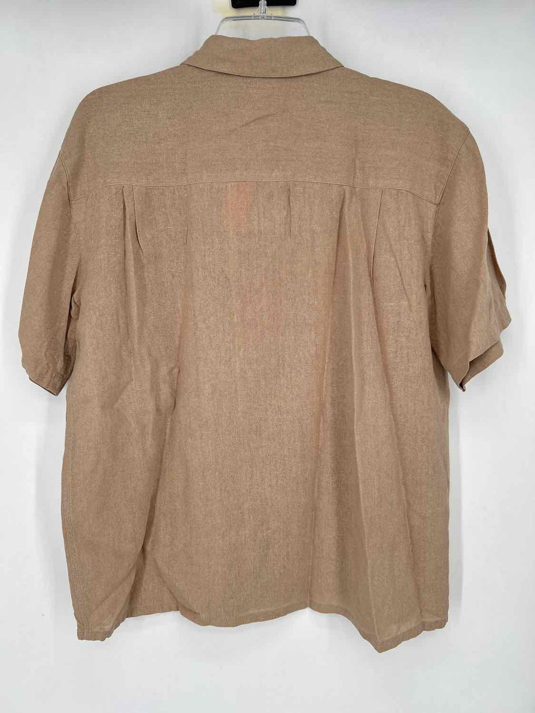 Selene Sport Size M Khaki Silk Short Sleeve