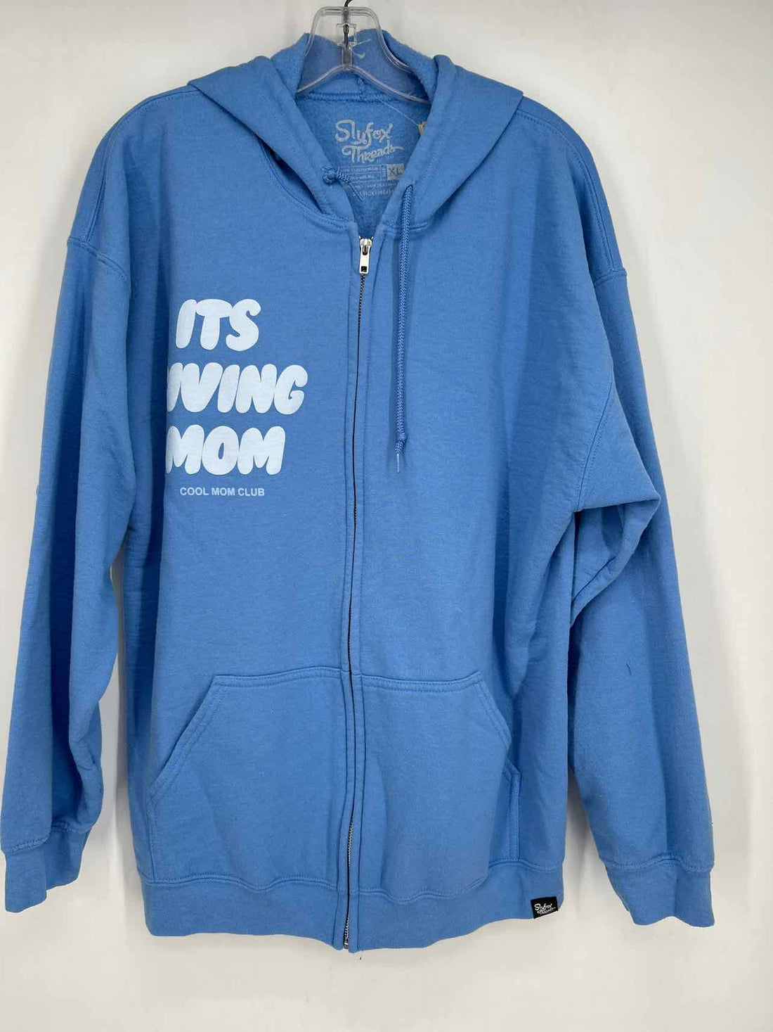 Slyfox Threads Size XL Blue Hoodie