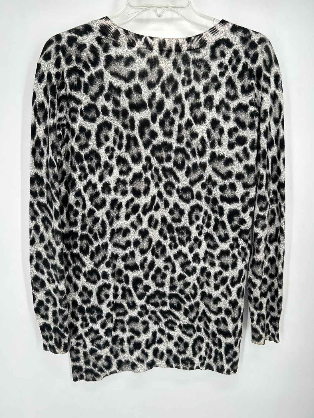 Michael Kors Size M Gray Leopard Sweater
