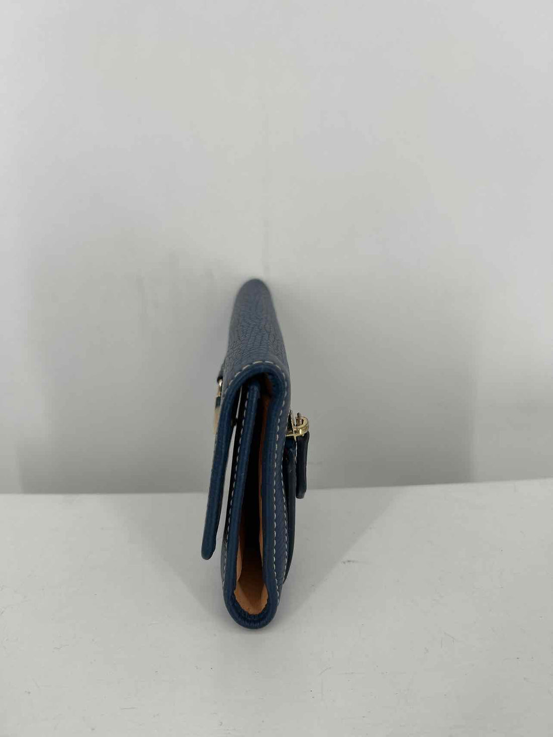 Dooney & Bourke Blue Pebbled Leather Pre Owned Wallet