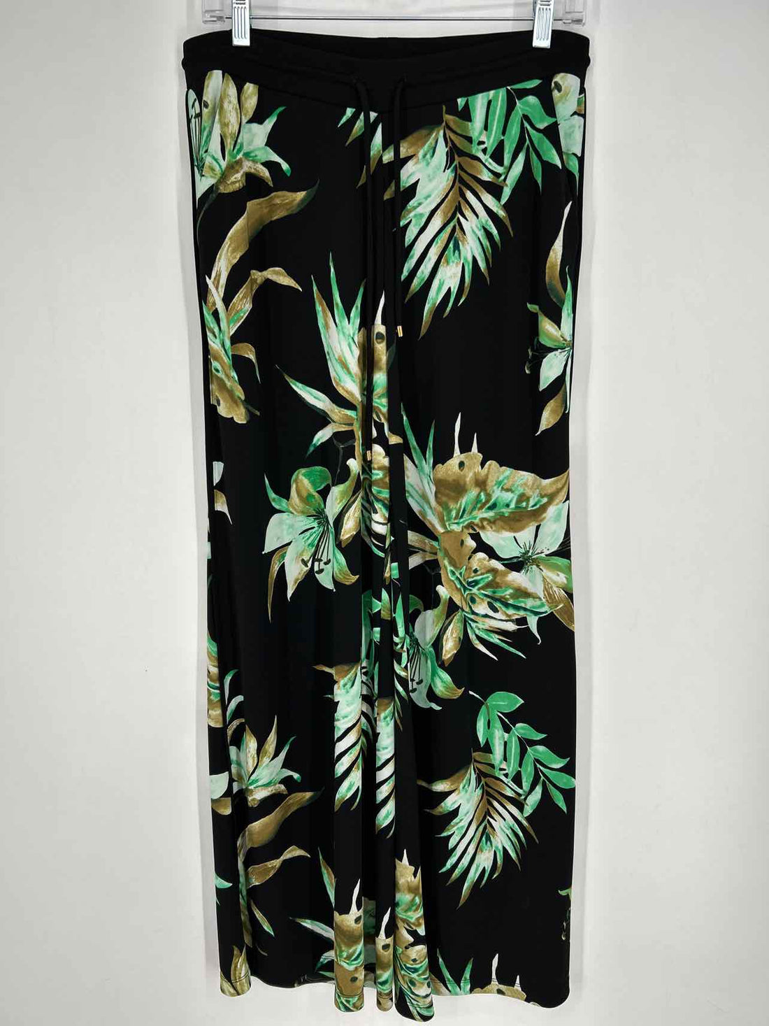 Lauren Ralph Lauren Size M Black & Green Floral Pants