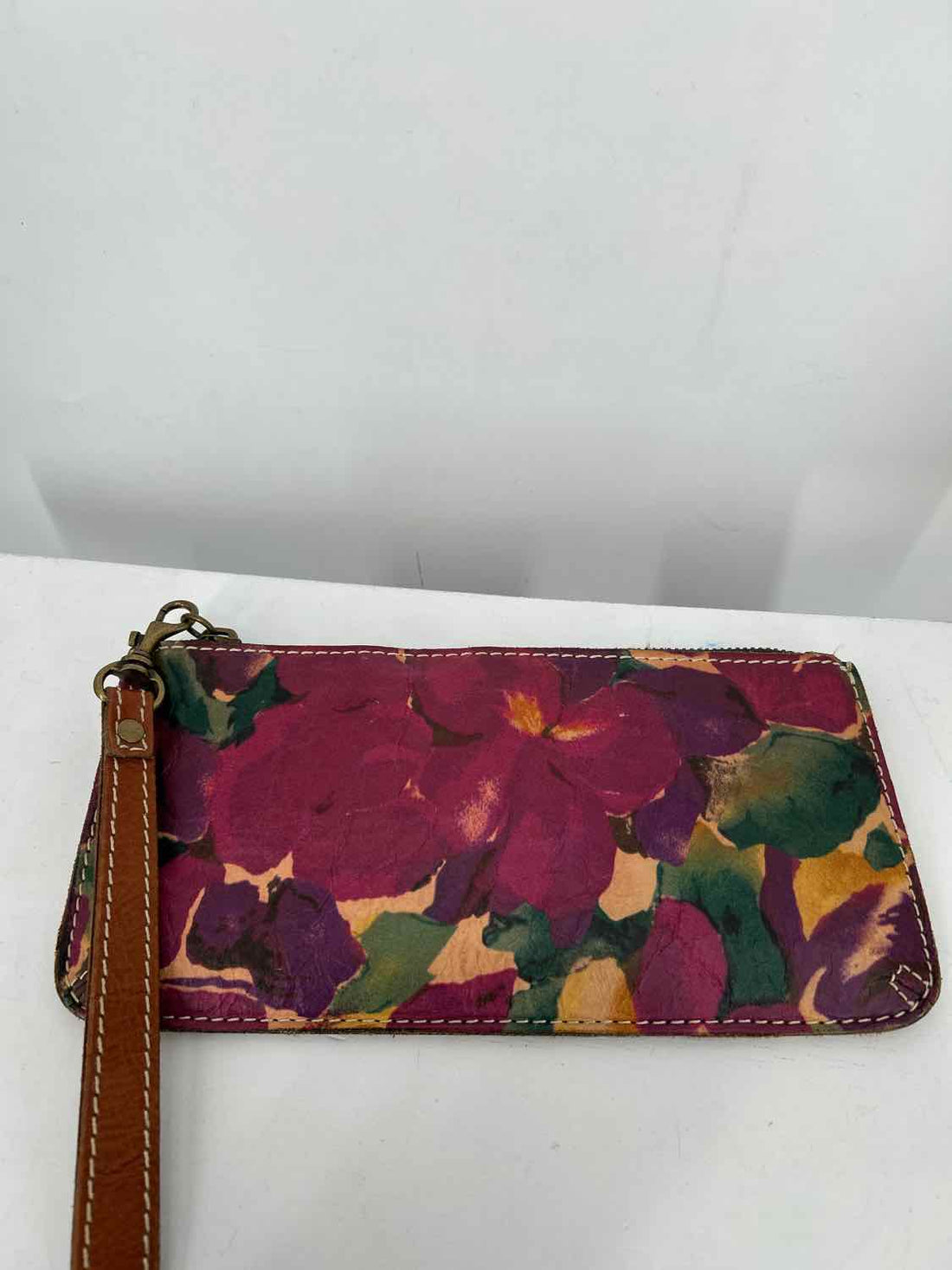 Patricia Nash Fuchsia Floral Leather Wallet