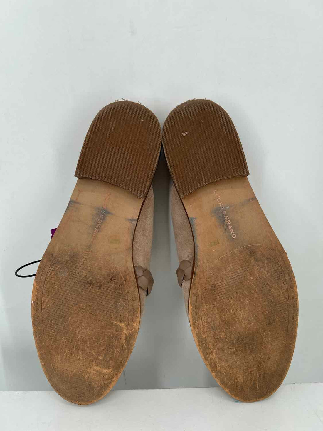 Lucky Brand Women Size 8.5 Taupe Mules