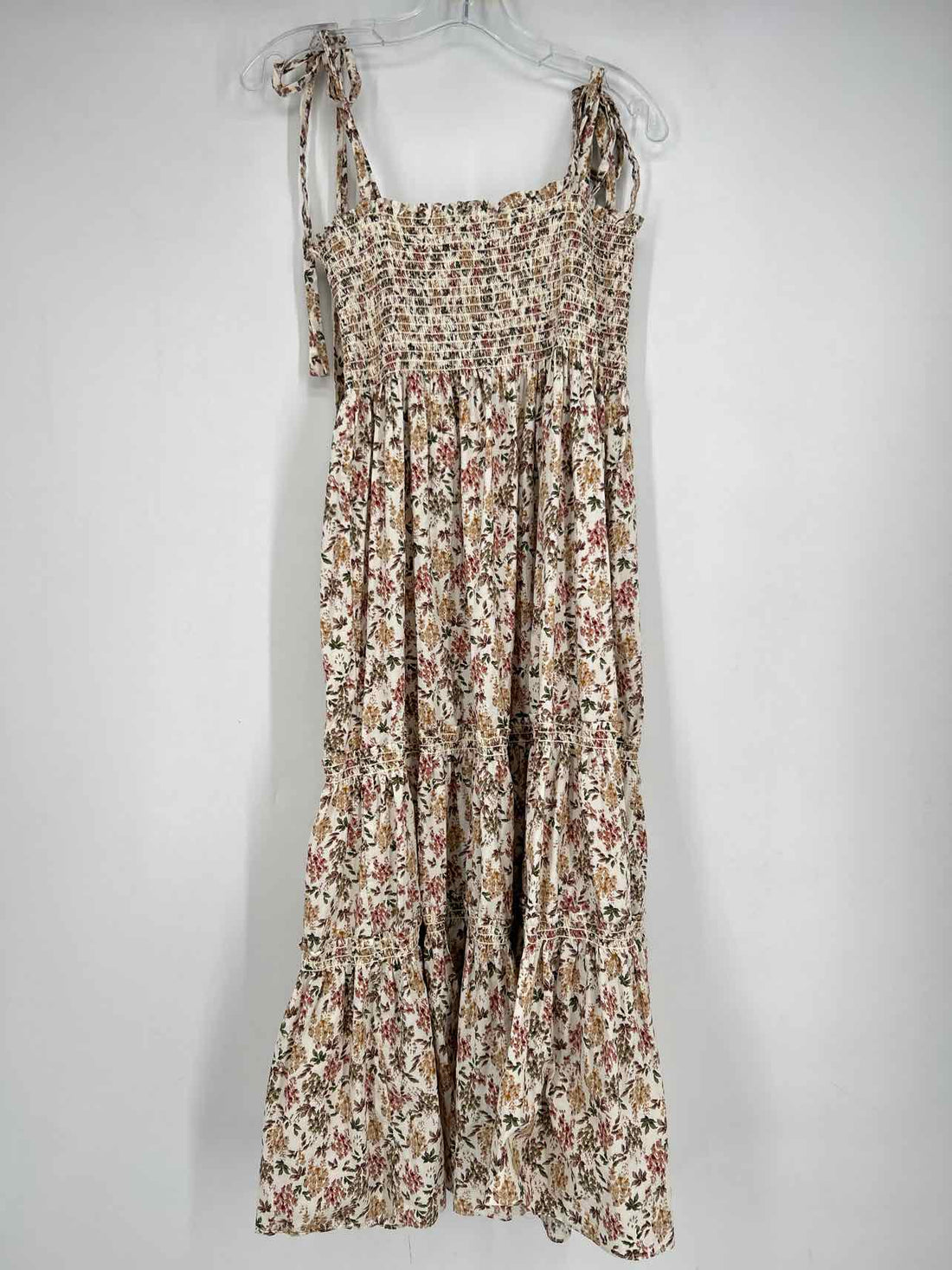 OPT Size XL Ivory Floral Sleeveless Dress