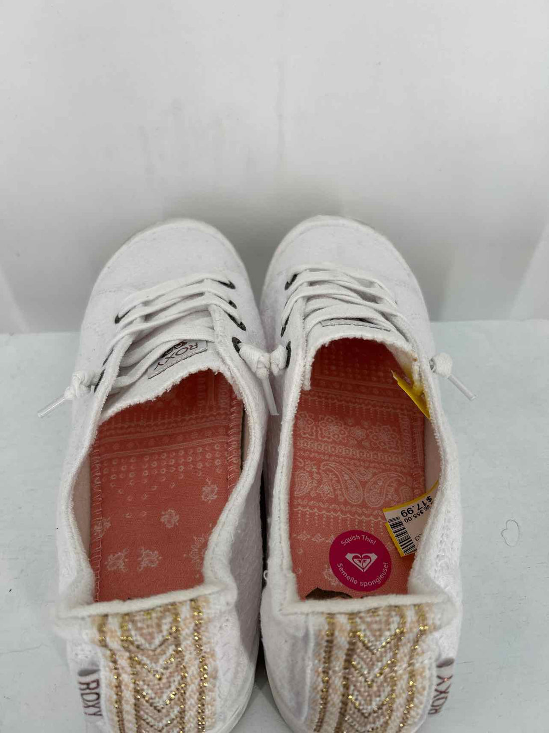Roxy Women Size 9.5 White Sneakers