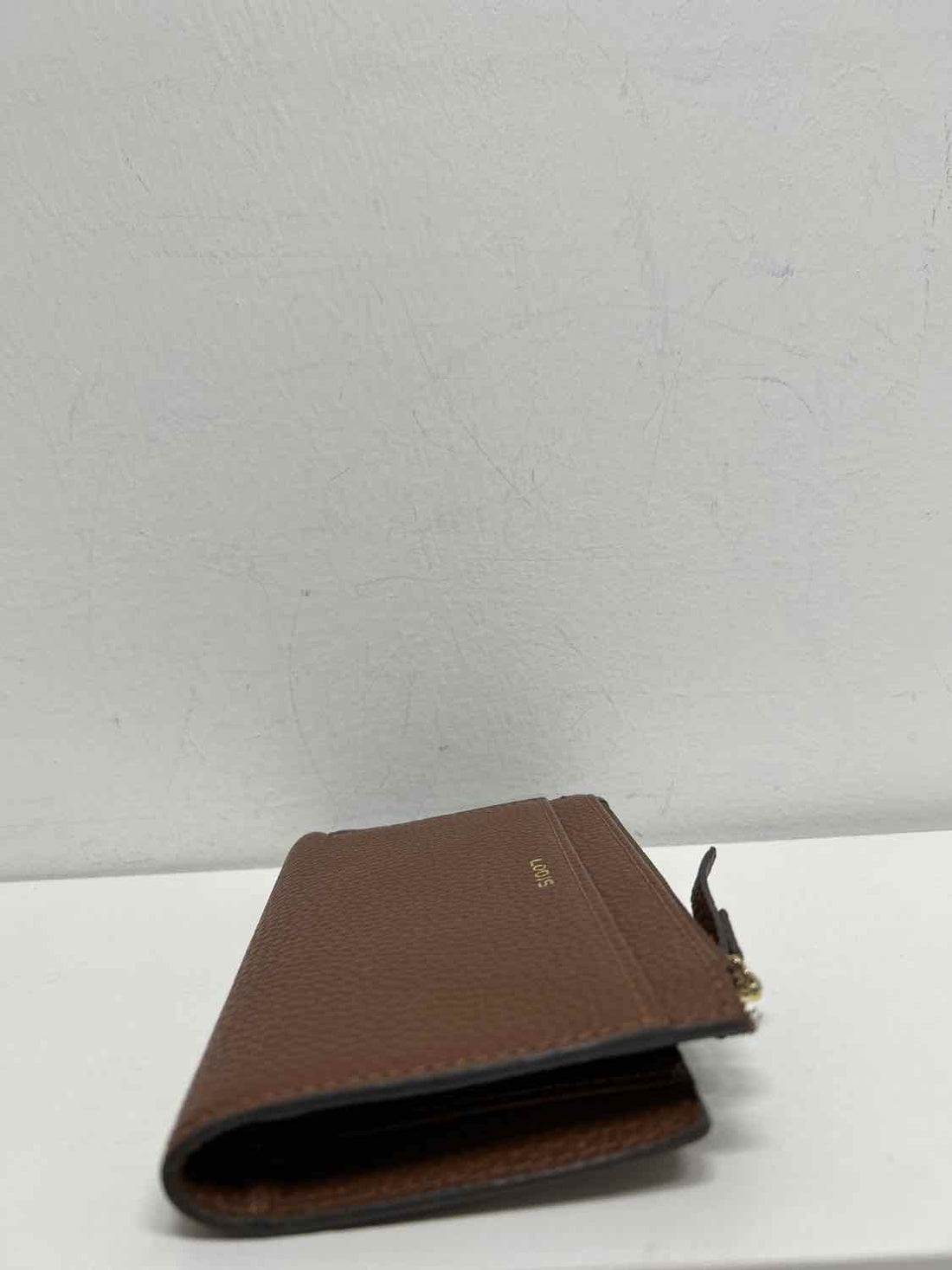 Lodis Brown Pebbled Leather Excellent Condition Wallet