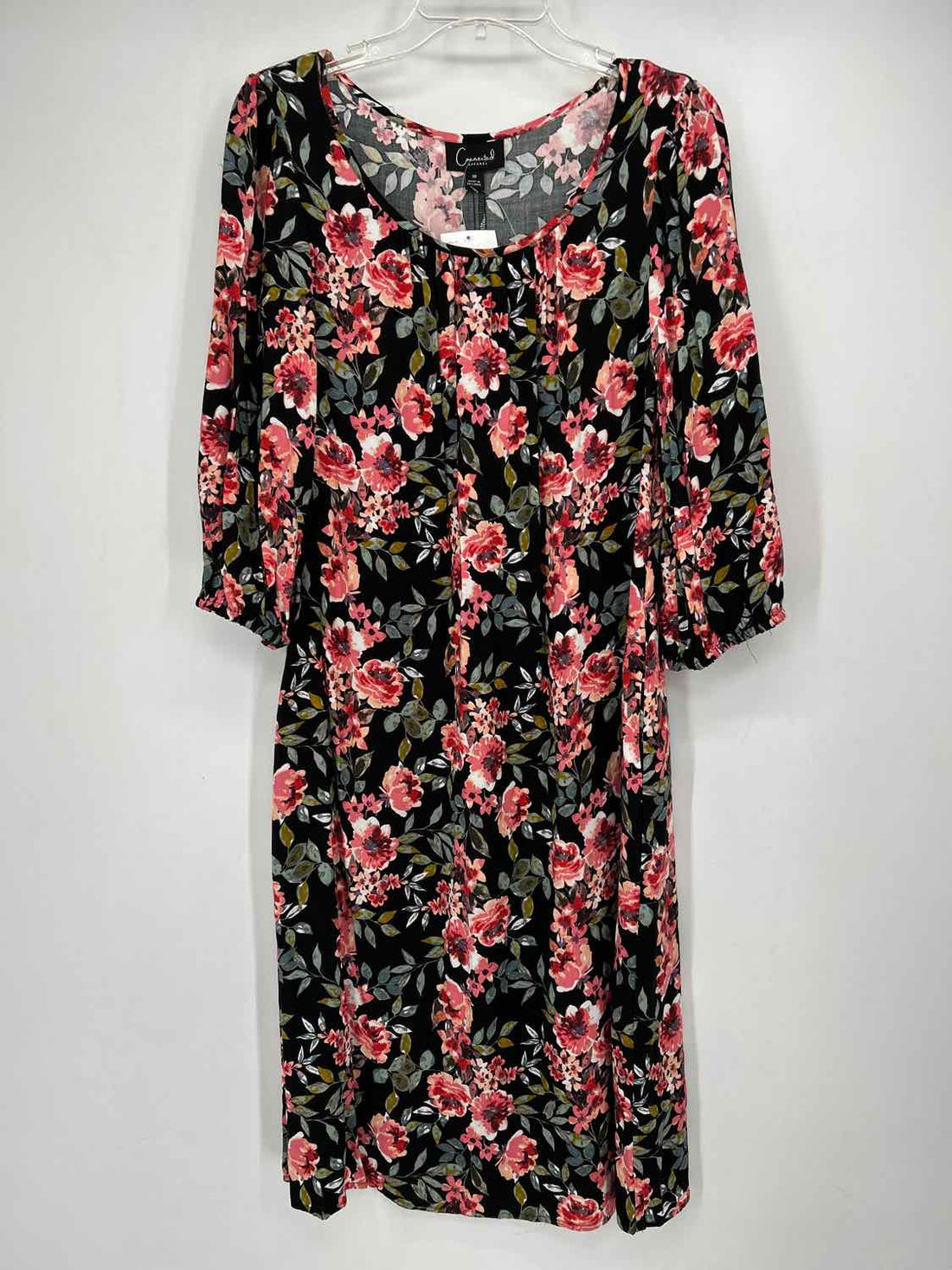 Connected Size 10 Black Floral NWT Dress