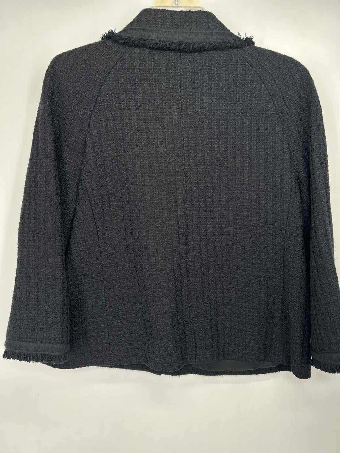 Talbots Size 14 Black Tweed Blazer