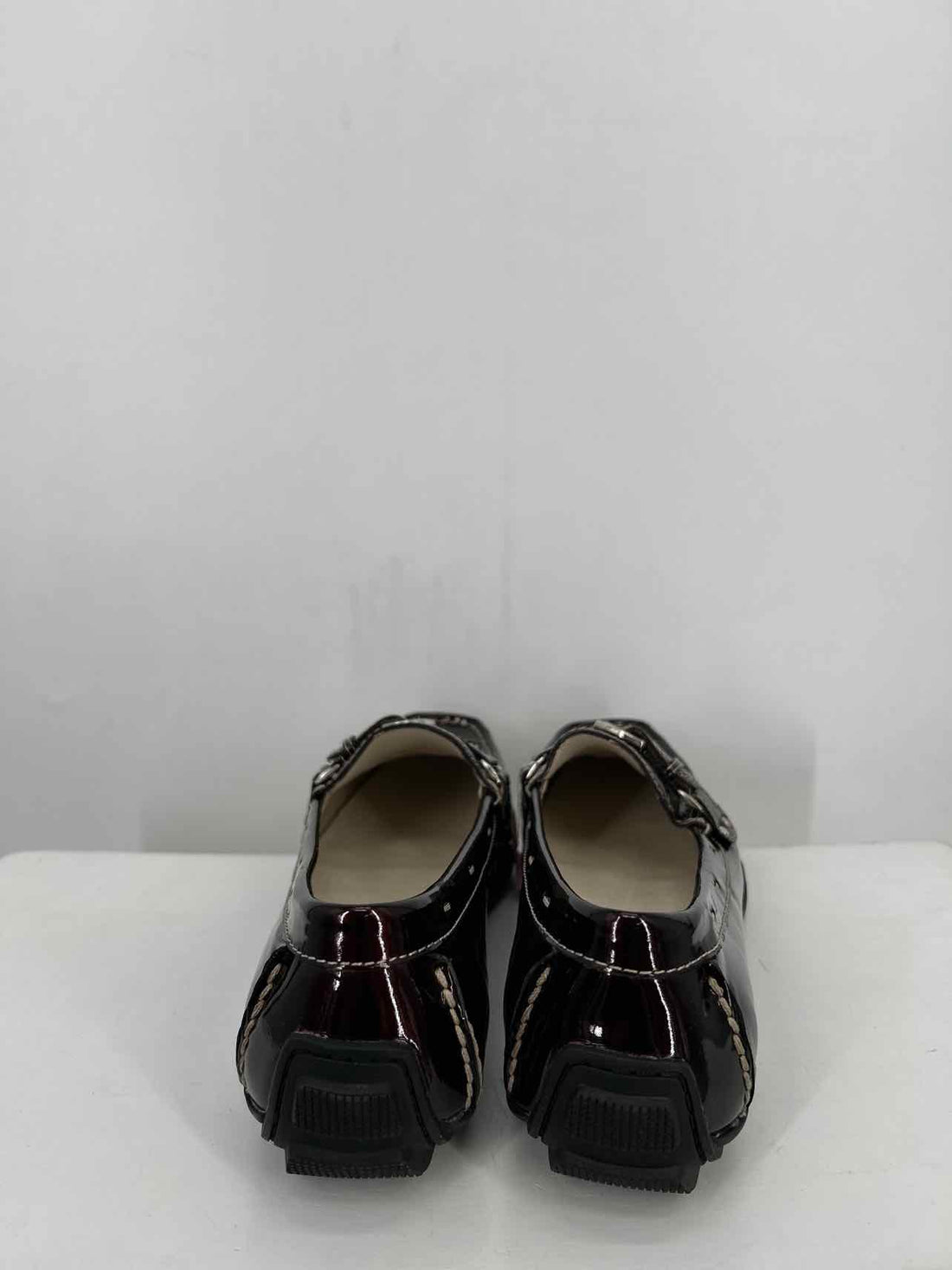 Anne Klein Women Size 9.5 Dark Burgandy Patent Leather Loafers