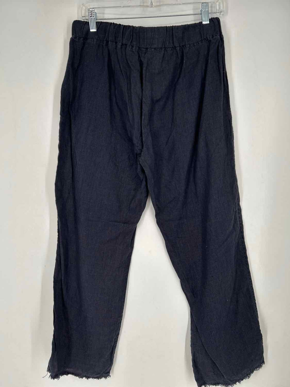 Pure Amici Size M Navy Linen 100% Pants