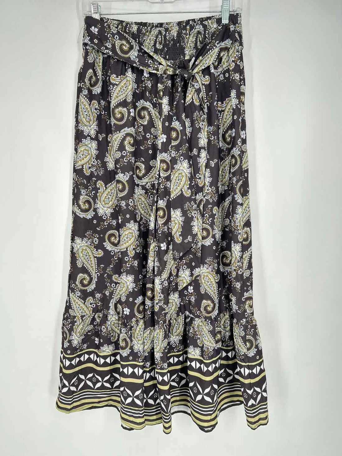 Grace Karin Size S Gray Paisley Pants