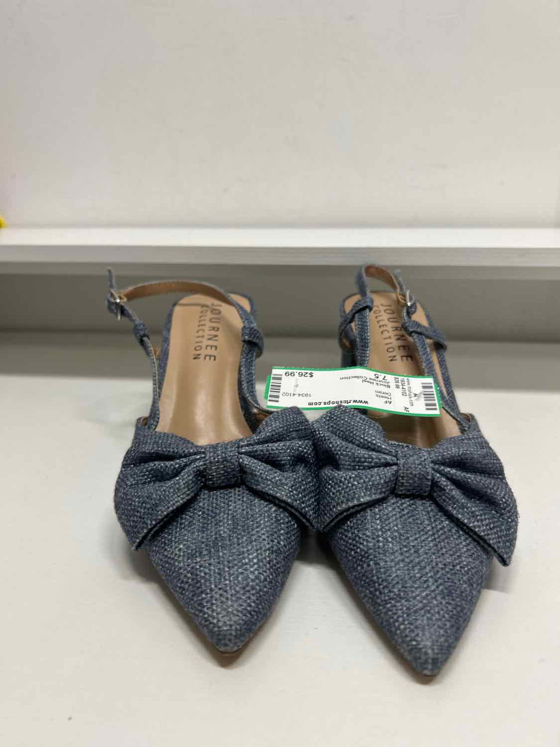 Journee Collection Women Size 7.5 Denim Heels