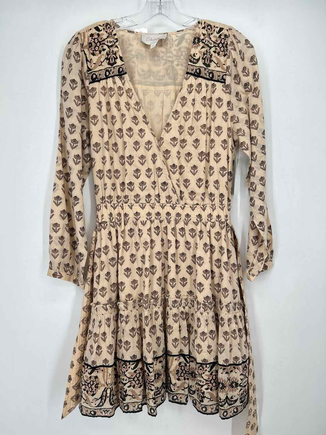 Cleobella S Beige & Tan Floral NWT Boutique Dress