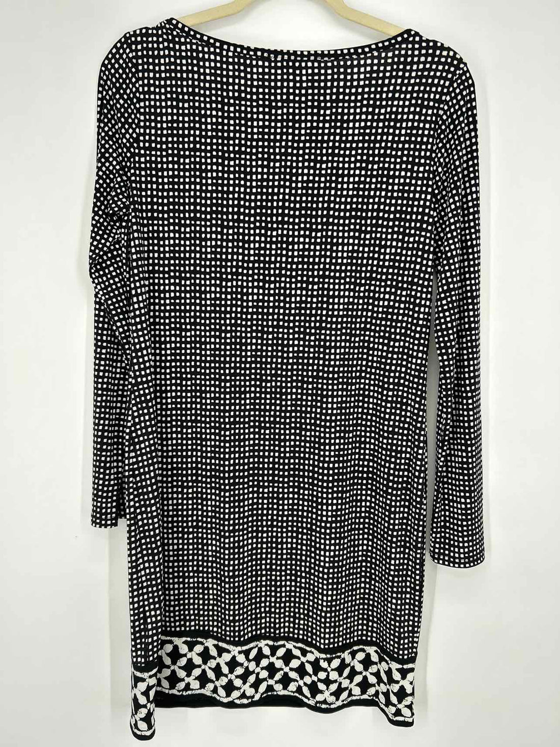 Michael Kors Size M Black & White Long Sleeve Dress