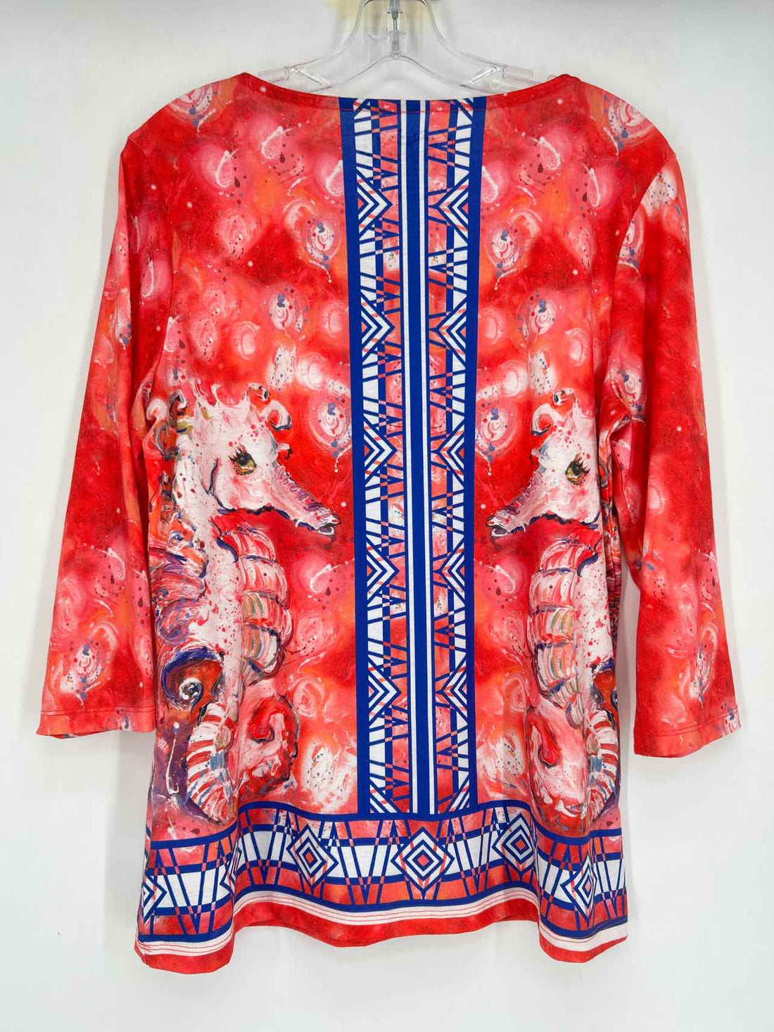Leoma Lovegrove Size M Red & Pink Print Long Sleeve