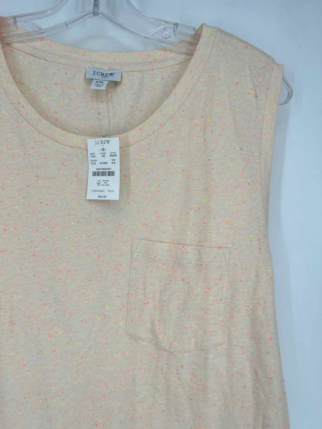 J Crew Size XXL Neon Funfetti NWT Top/Blouse