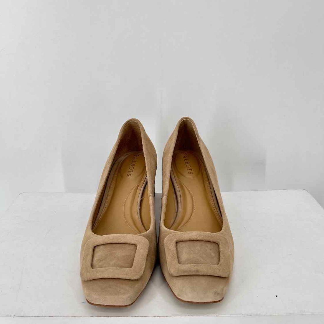 Talbots Women Size 7.5 Tan Genuine Suede Heels