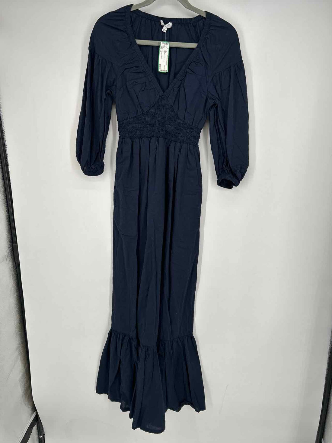 Patrons of Peace Size S Dark Navy Long Sleeve Maxi