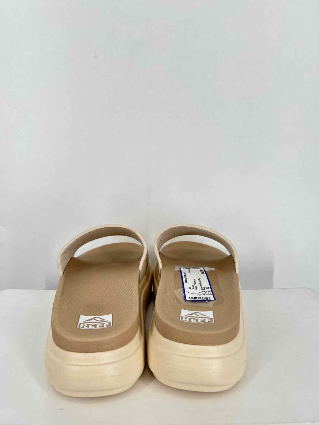Reef Cushion Bondi Bay Women Size 10 Beige Slides