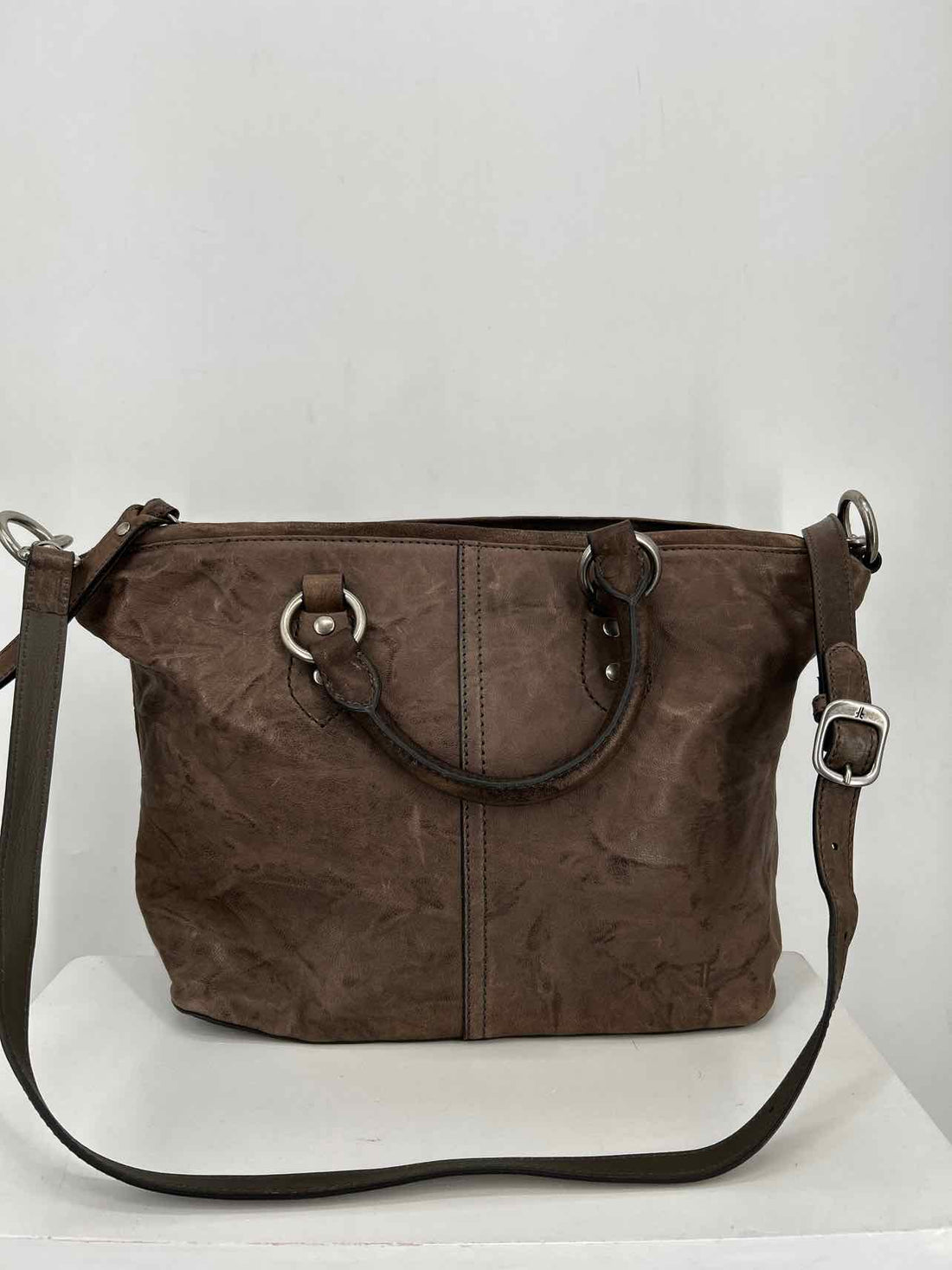 Frye Dark Gray Leather NWT Satchel