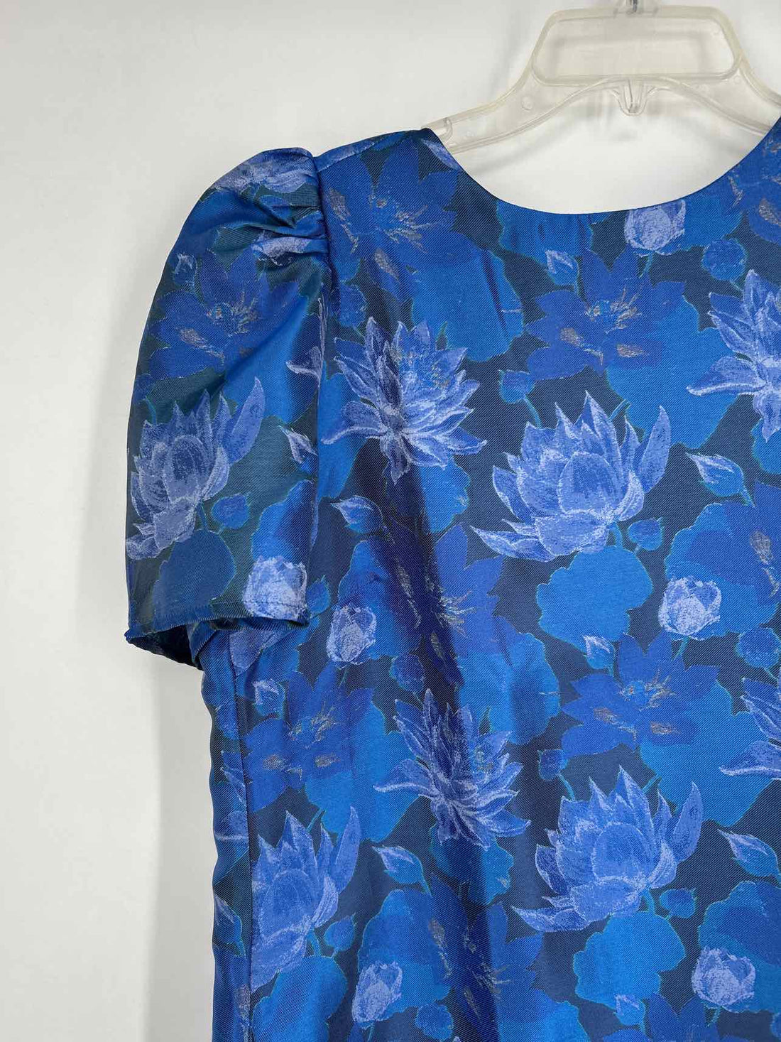 Abbey Glass Size L Blue Floral NWT Dress