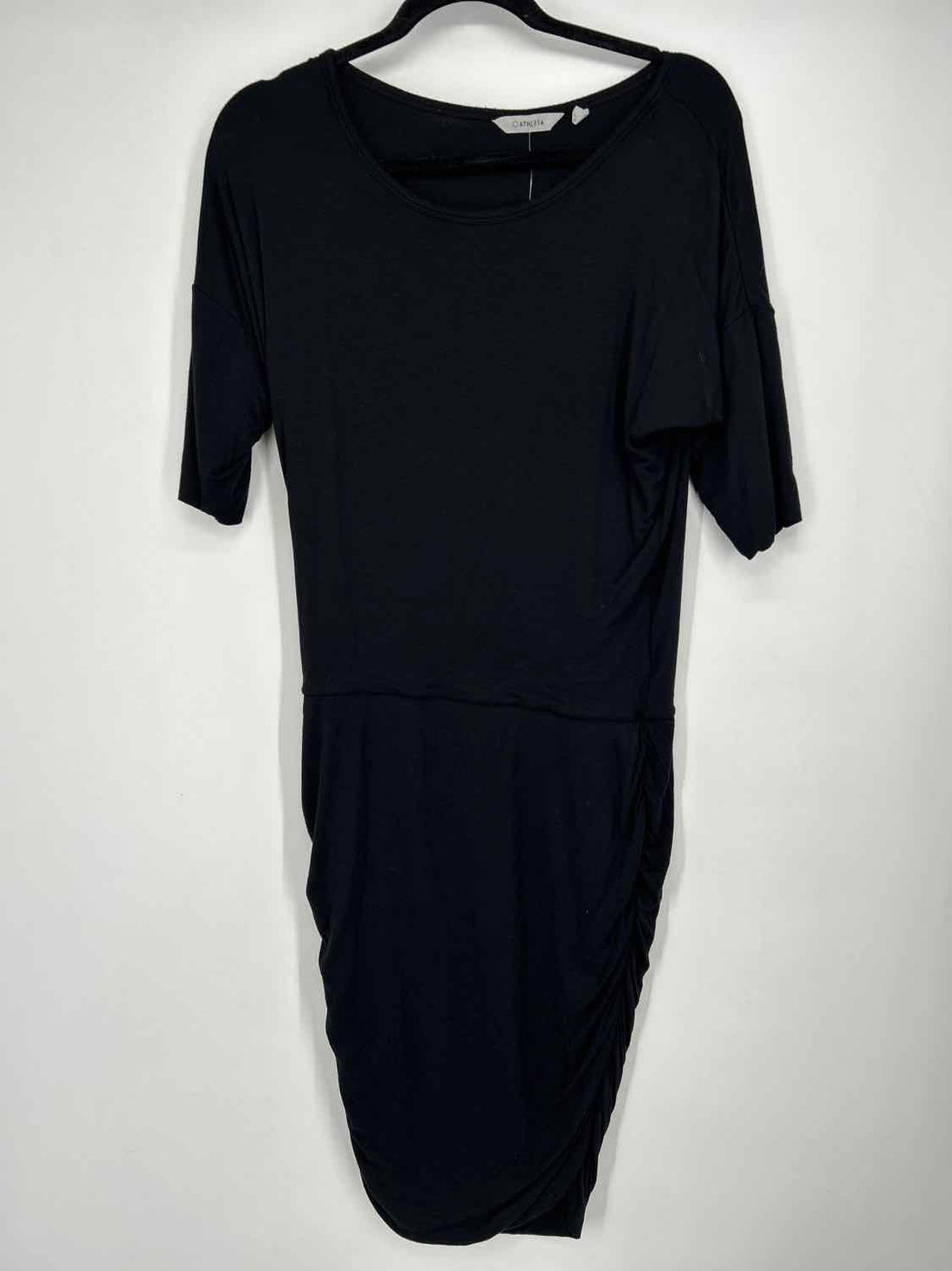 Athleta Size S Black Short Sleeve Dress