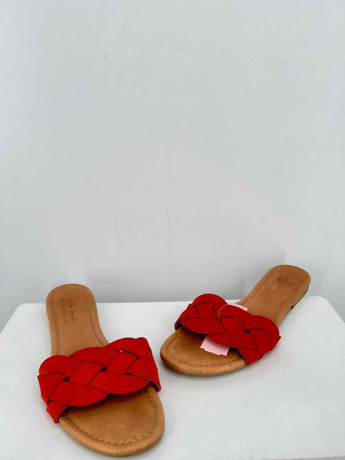 Mila Paoli Women Size 8 Orange Slides