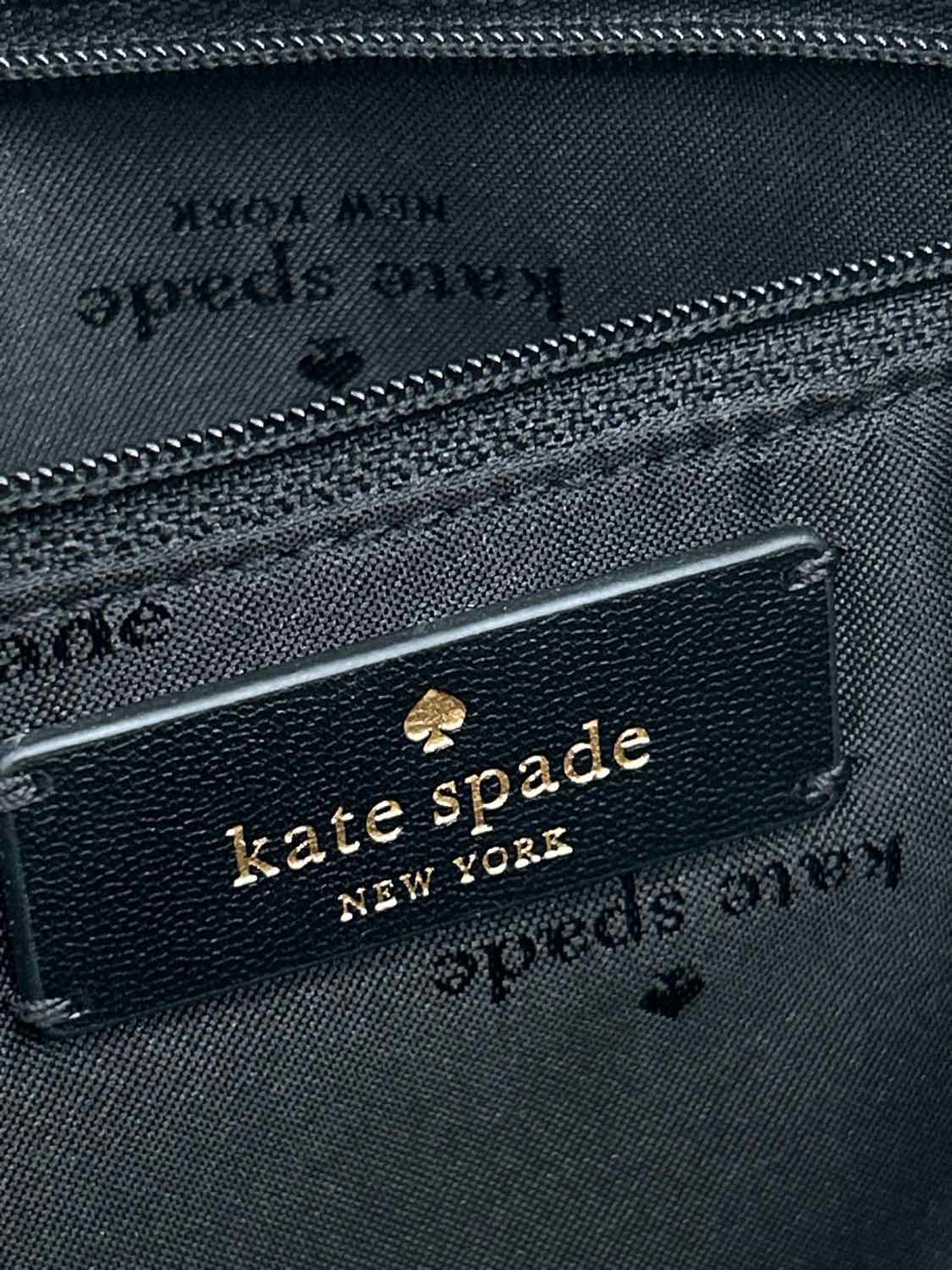 Kate Spade Black Quilted Nylon Excellent Condition Backpack