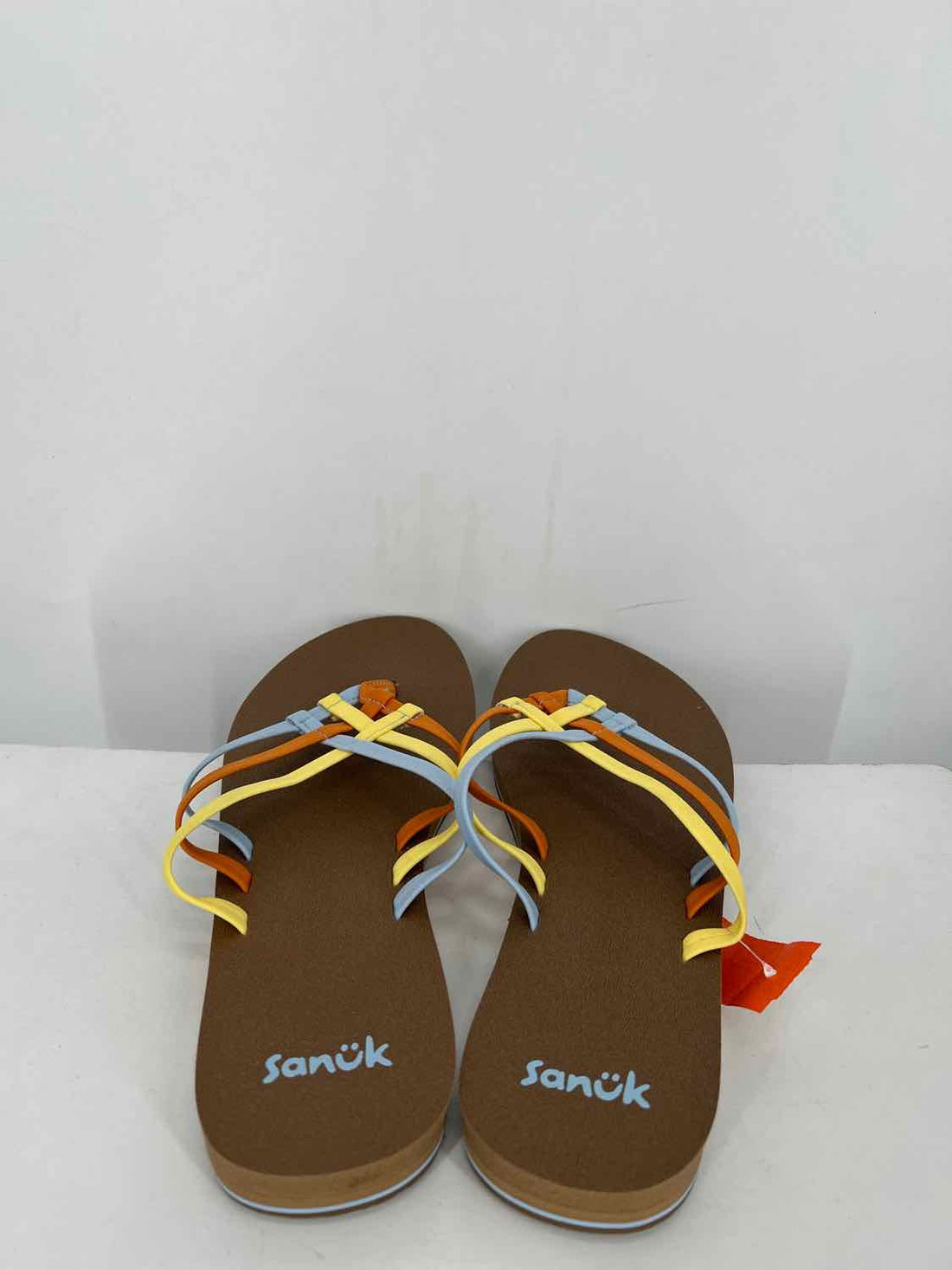 Sanuk Women Size 10 Light Blue Multi Color Sandals