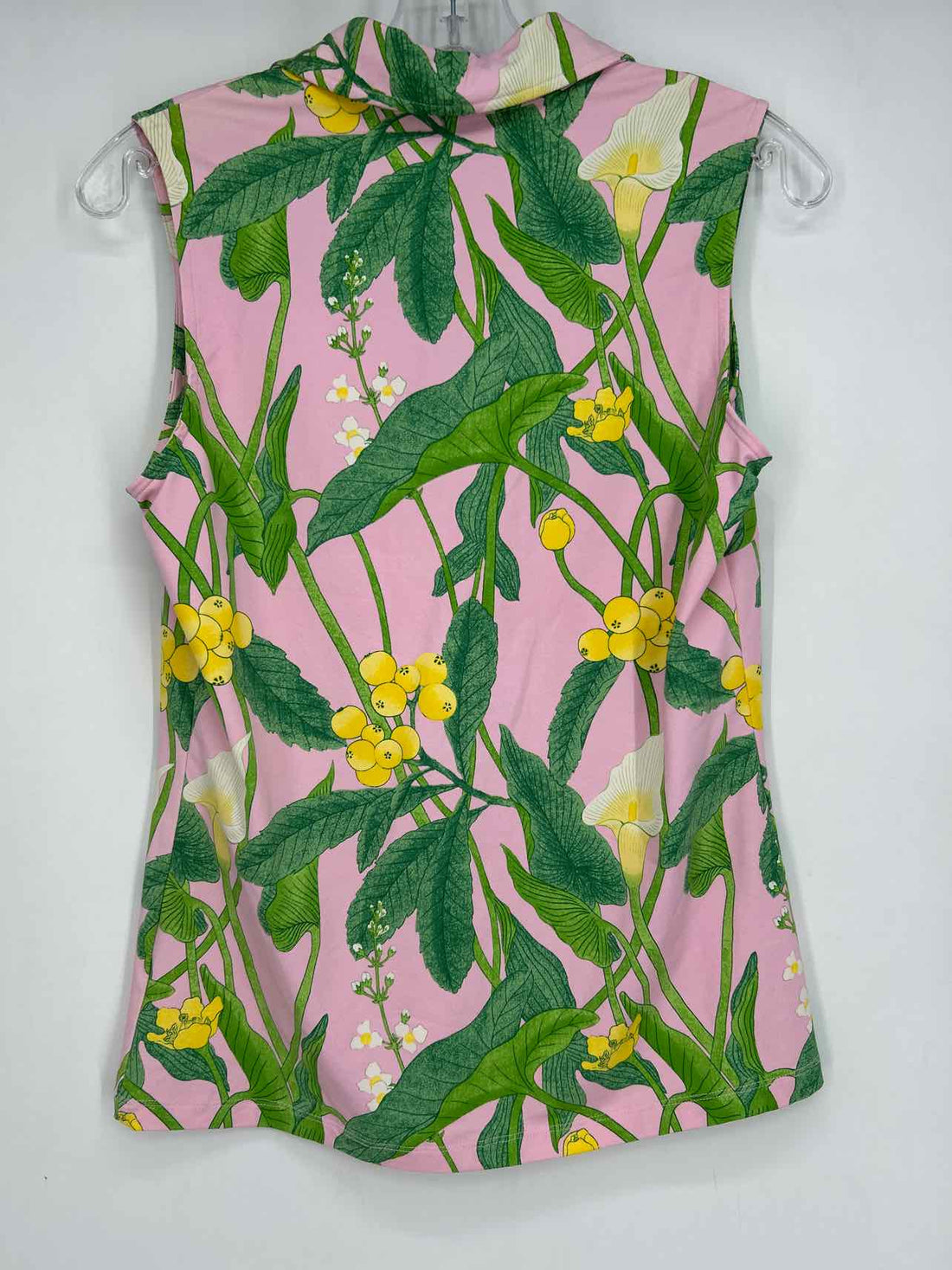 J McLaughlin Size S Pink & Green Floral Sleeveless